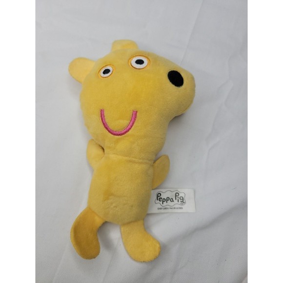Toys Peppa Pig Yellow Teddy Bear Plush 7 Jazwares Doll Toy Flat Stuffed Animal Poshmark
